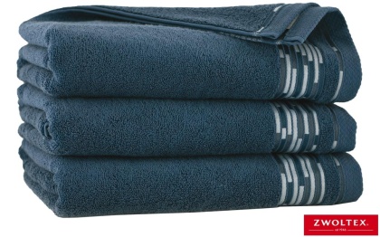 RĘCZNIK GRAFIK 70X140 BAWEŁNA EGIPSKA INDYGO