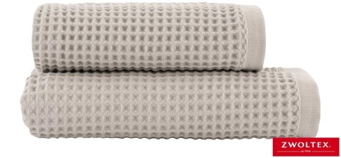 RĘCZNIK NATURAL 70X140, BAWEŁNA EGIPSKA, WAFEL SZARY