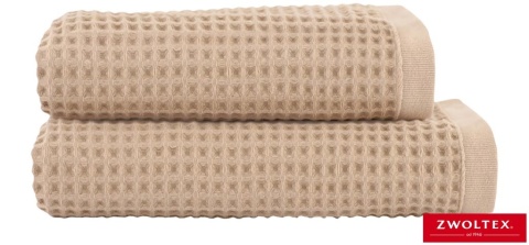 RĘCZNIK NATURAL 70X140, BAWEŁNA EGIPSKA, WAFEL BEŻOWY