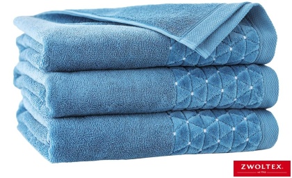 RĘCZNIK OSCAR 50X100 BAWEŁNA EGIPSKA, MIĘKKI, CHŁONNY NIEBIESKI