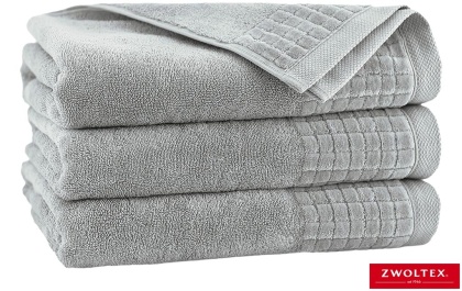 RĘCZNIK PAULO 50X100 BAWEŁNA EGIPSKA, TECHNOLOGIA ANTIBACTERIAL BIO ACTIVE SILVER JASNOSZARY