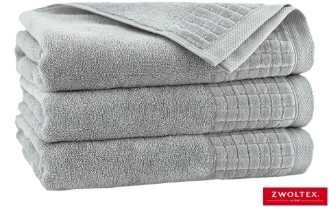 RĘCZNIK PAULO 70X140, BAWEŁNA EGIPSKA, TECHNOLOGIA ANTIBACTERIAL BIO ACTIVE SILVER JASNOSZARY