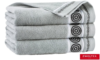 RĘCZNIK RONDO 50X90 CHŁONNY, PUSZYSTY, BAWEŁNA EGIPSKA JASNOSZARY