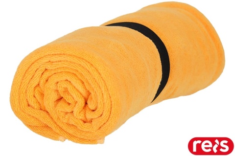 RĘCZNIK SPOFI 60x160 Z MIKROFIBRY POMARAŃCZOWY