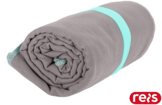 RĘCZNIK SPORT 80x150 Z MIKROFIBRY SZARY