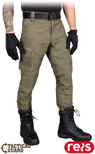 SPODNIE OCHRONNE DO PASA TACTICAL GUARD RACK, RIP-STOP ZABEZPIECZA PRZED ROZDARCIEM, KHAKI