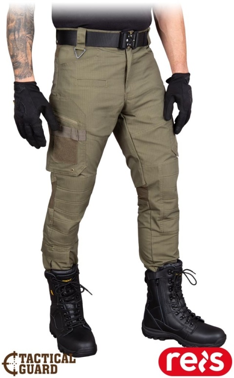 SPODNIE OCHRONNE DO PASA TACTICAL GUARD RACK, RIP-STOP ZABEZPIECZA PRZED ROZDARCIEM, KHAKI