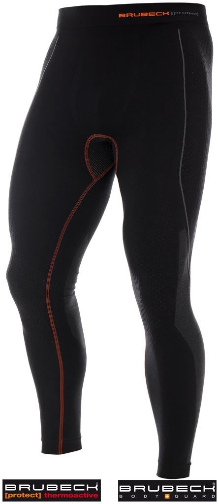 SPODNIE TERMOAKTYWNE BRUTHERMO THERMO PROTECT CZARNE DZIANINA DWUWARSTWOWA, TERMOREGULACJA