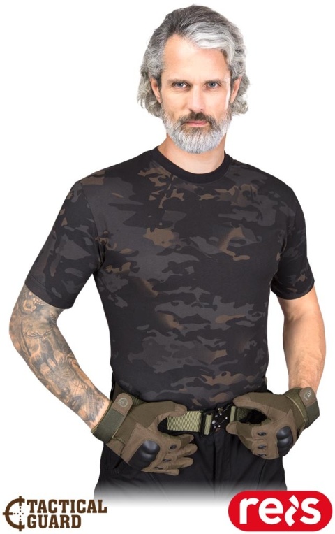 T-SHIRT MĘSKI TG-TARNUNG TACTICAL-GUARD CIEMNOSZARE MORO