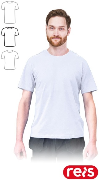 T-SHIRT MĘSKI STANDARDOWY KRÓJ TSR-REGU BIAŁY