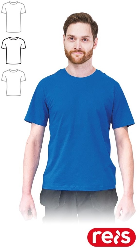 T-SHIRT MĘSKI STANDARDOWY KRÓJ TSR-REGU NIEBIESKI
