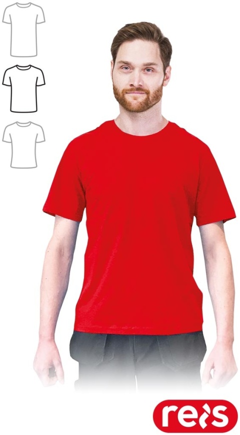 T-SHIRT MĘSKI STANDARDOWY KRÓJ TSR-REGU CZERWONY