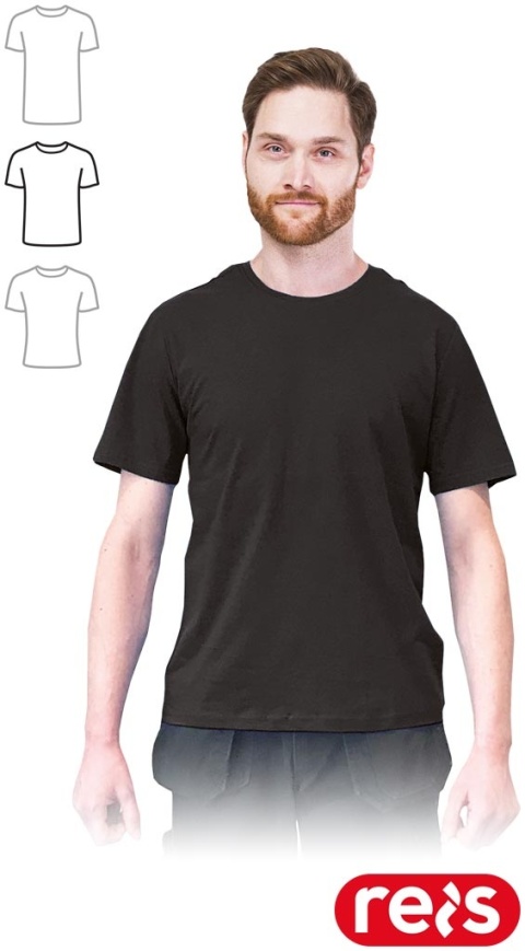 T-SHIRT MĘSKI STANDARDOWY KRÓJ TSR-REGU CZARNY