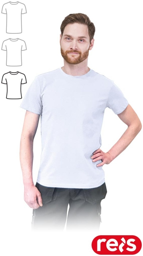 T-SHIRT MĘSKI DOPASOWANY TSR-SLIM BIAŁY