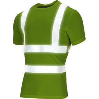 T-SHIRT OCHRONNY TSROUTE PASY ODBLASKOWE CZERWONY