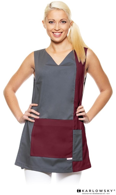 TUNIKA DAMSKA TNDUO SZARO-BORDOWA