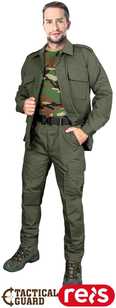 UBRANIE OCHRONNE TACTICAL GUARD GRASS KOMPLET BLUZA I SPODNIE ZIELONE