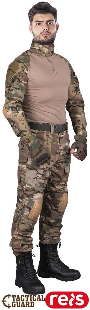 UBRANIE OCHRONNE TACTICAL GUARD PROTECT KOMPLET SPODNIE BLUZA, MORO