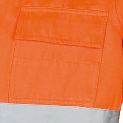 UBRANIE OCHRONNE UL OSTRZEGAWCZE KOMPLET BLUZA I OGRODNICZKI ŻÓŁTY