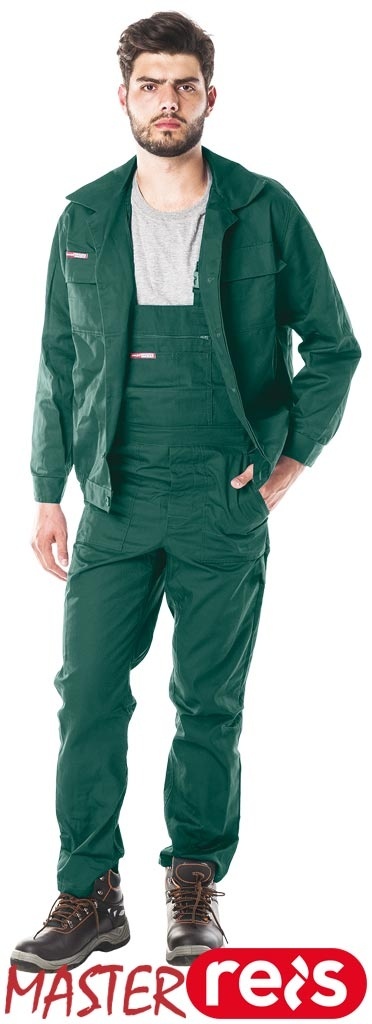 UBRANIE OCHRONNE UM MASTER KOMPLET BLUZA I OGRODZNICZKI ZIELONY