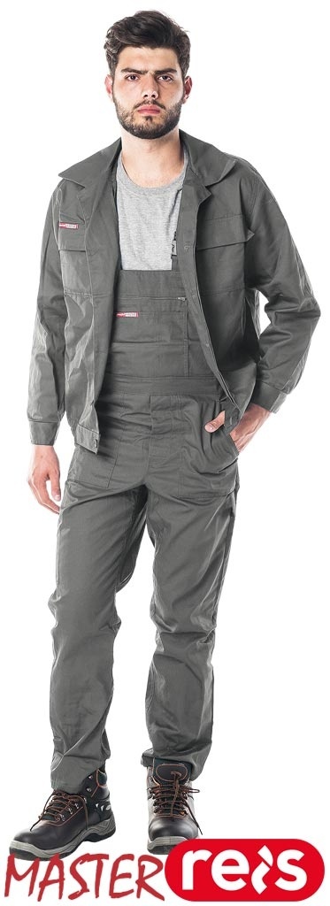 UBRANIE OCHRONNE UM MASTER KOMPLET BLUZA I OGRODZNICZKI SZARY