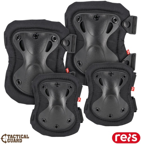ZESTAW OCHRANIACZY NA ŁOKCIE I KOLANA TACTICAL GUARD ROCKET CZARNE