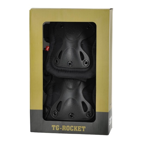 ZESTAW OCHRANIACZY NA ŁOKCIE I KOLANA TACTICAL GUARD ROCKET CZARNE