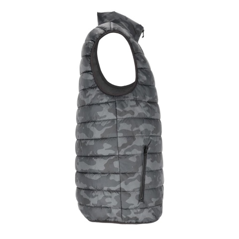 BEZRĘKAWNIK OCHRONNY SPINER OCIEPLANY MĘSKI CZARNE MORO