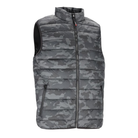 BEZRĘKAWNIK OCHRONNY SPINER OCIEPLANY MĘSKI CZARNE MORO