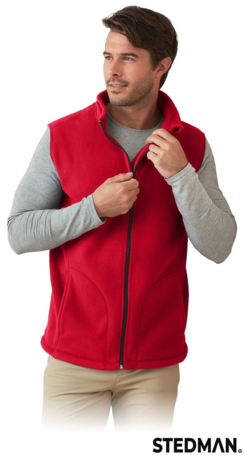 KAMIZELKA MĘSKA ST5010 CZERWONY SZKARŁATNY