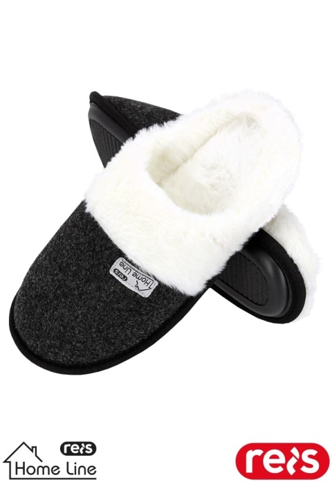 KAPCIE SLIPFUR DAMSKIE Z FUTERKIEM CIEMNO-SZARE