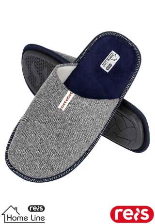 KAPCIE SLIPMEN MĘSKIE SZARO-GRANATOWE