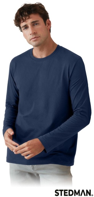 KOSZULKA Z DŁUGIM RĘKAWEM ST2500 GRANATOWA