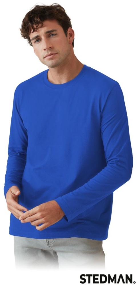 KOSZULKA Z DŁUGIM RĘKAWEM ST2500 NIEBIESKA