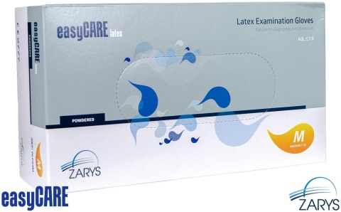 RĘKAWICE LATEKSOWE 8% VAT LATEX DIAGNOSTYCZNE PUDROWANE KREMOWE