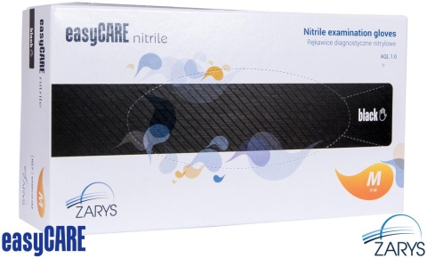 RĘKAWICE NITRYLOWE 8% VAT NITEASY BEZPUDROWE CZARNE