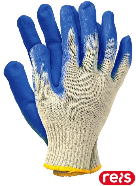 RĘKAWICE OCHRONNE RUXL BIAŁO NIEBIESKIE WAMPIRKI 10PAR