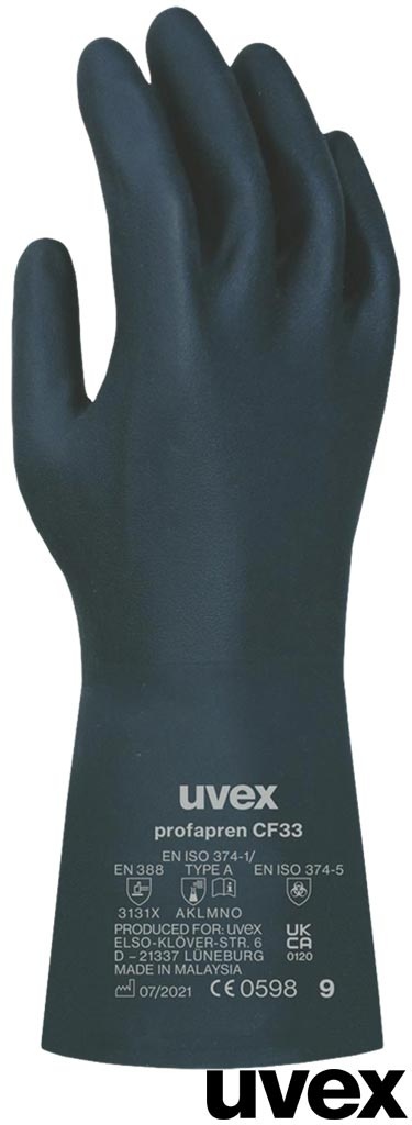 RĘKAWICE OCHRONNE RUVEX-FAPREN FLOKOWANE KAUCZUK NEOPRENOWY