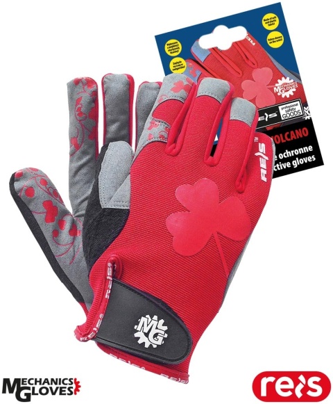 RĘKAWICE OCHRONNE RVOLCANO MOTYW KWIATOWY