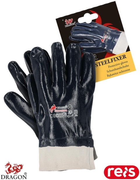 RĘKAWICE OCHRONNE STEELFIXER ODPORNE NA PRZECIĘCIE I ŚCIERANIE 12 PAR
