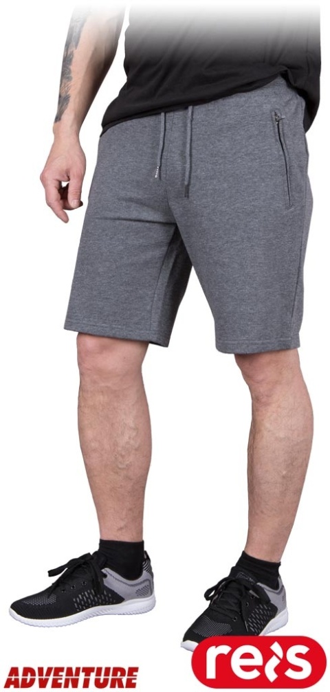 SPODNIE OCHRONNE DO PASA DRESOWE- KRÓTKIE SHORTS CIEMNOSZARE