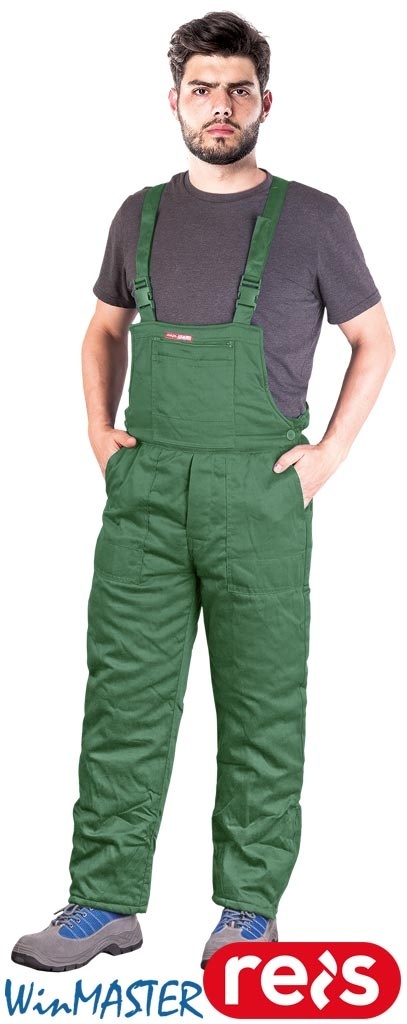 SPODNIE OCHRONNE OGRODNICZKI OCIEPLANE WINMASTER ZIELONE