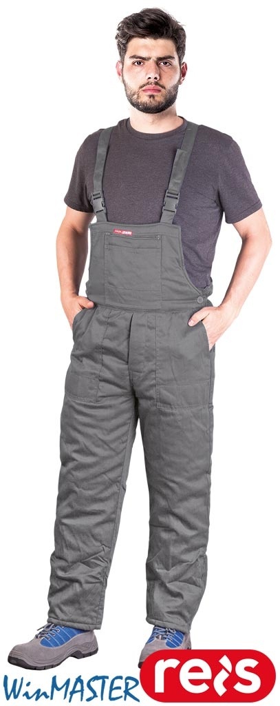 SPODNIE OCHRONNE OGRODNICZKI OCIEPLANE WINMASTER SZARE