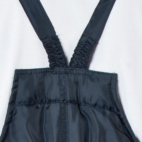 SPODNIE OCHRONNE OGRODNICZKI OCIEPLANE WINTER ODBLASKOWE PASY NA NOGAWCE, GRANATOWE