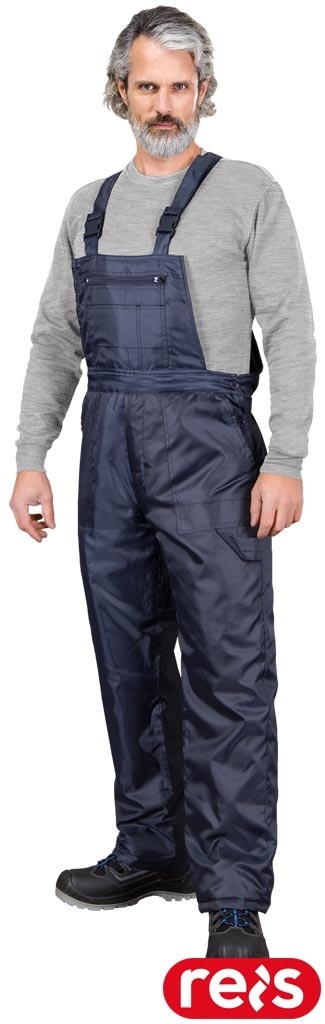 SPODNIE OCHRONNE OGRODNICZKI OCIEPLANE WINTER GRANATOWE