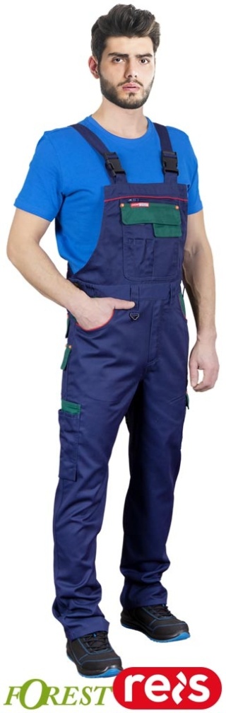 SPODNIE OCHRONNE OGRODNICZKI FOREST GRANATOWO-ZIELONE