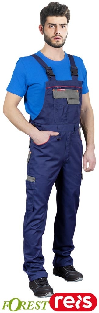 SPODNIE OCHRONNE OGRODNICZKI FOREST GRANATOWO-SZARE