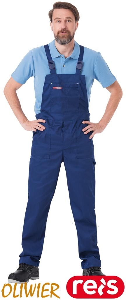 SPODNIE OCHRONNE OGRODNICZKI OLIWIER NIEBIESKIE