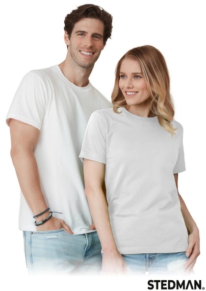 T-SHIRT ST2000 UNISEX WYSOKOGATUNKOWA BAWEŁNA BIAŁY