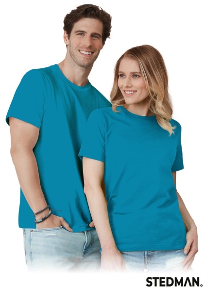 T-SHIRT ST2000 UNISEX WYSOKOGATUNKOWA BAWEŁNA NIEBIESKI OCEANICZNY